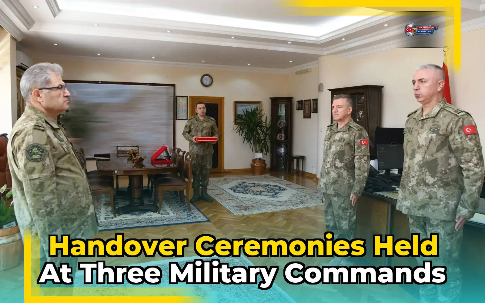 Handover ceremonies held at three military commands
