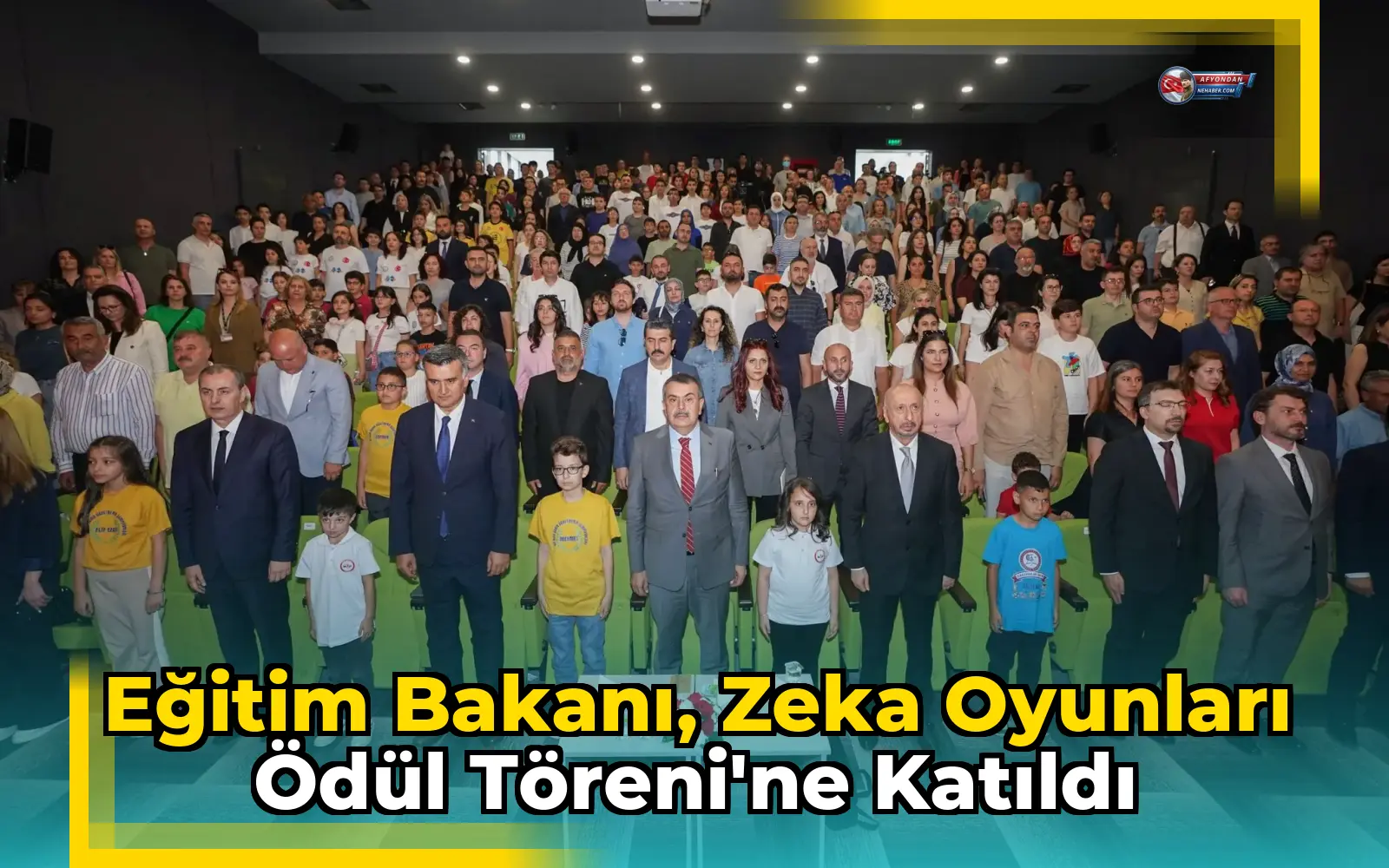 Eğitim Bakanı, Zeka Oyunları Ödül Töreni'ne Katıldı
