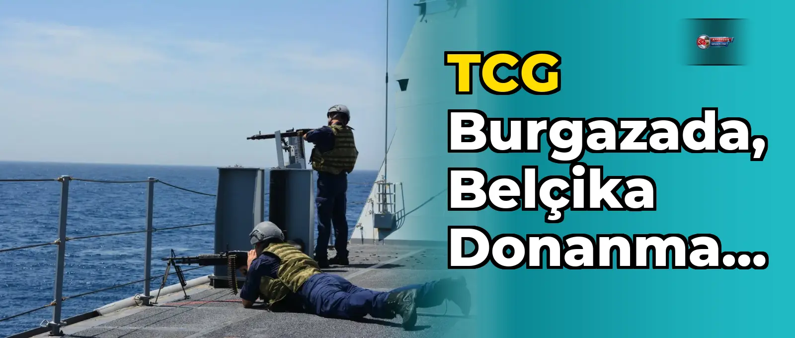 TCG Burgazada, Belçika Donanma Günü için tatbikat gerçekleştirdi