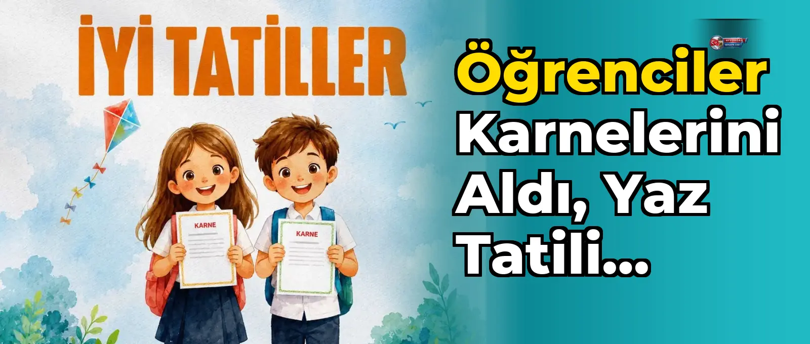 Öğrenciler karnelerini aldı, yaz tatili başladı