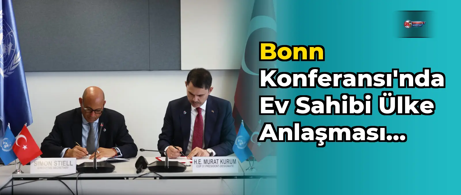 Bonn Konferansı'nda Ev Sahibi Ülke Anlaşması İmzalandı